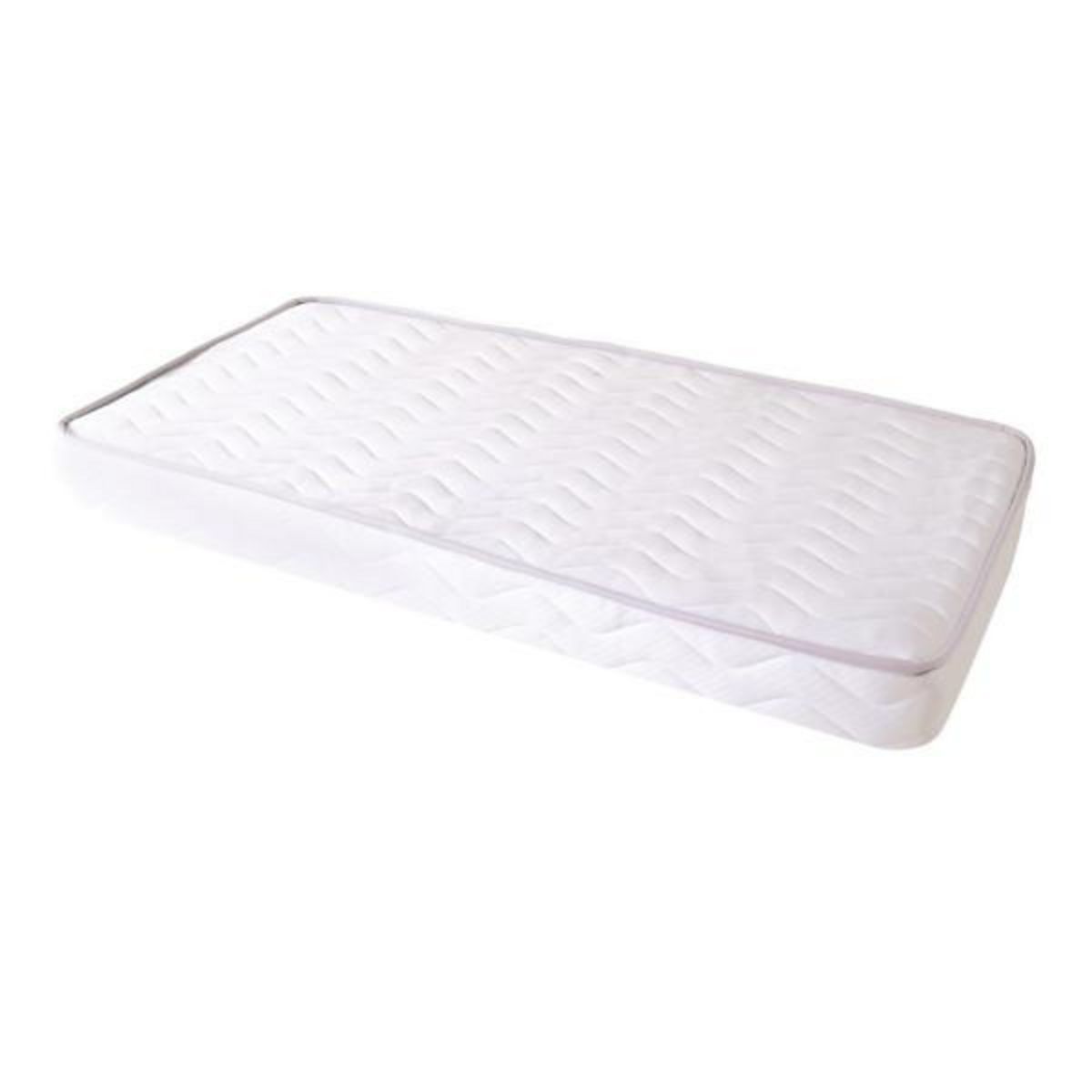 TINEO Matelas Climatisé TINEO 60x120x10cm - Matelas Bébé - Climatisé - 1 Face Été - 1 Face Hiver - Sans Traitement - Fabriqué E