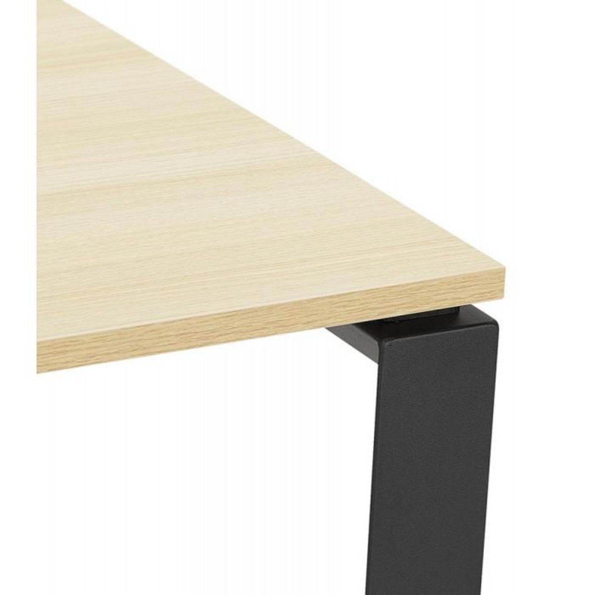Paris Prix Bureau Bench Design  Dane  160cm Noir & Naturel
