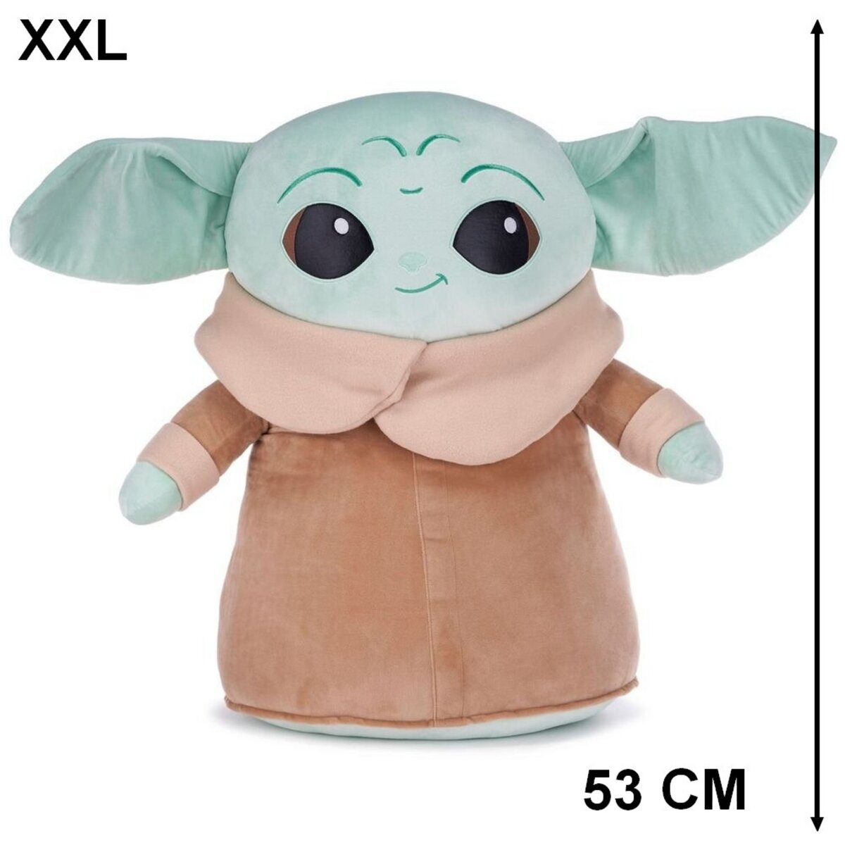 Grande peluche Baby Yoda 53 cm Star Wars The Mandalorian pas cher 