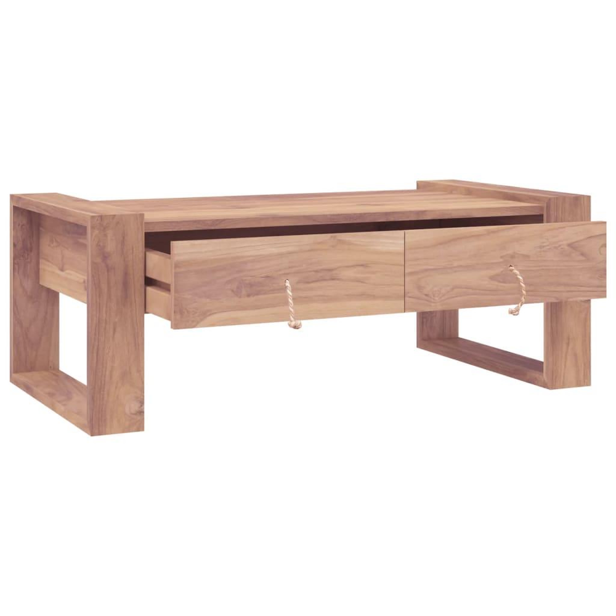 Voir la diapositive 3 : VIDAXL Table basse 110x60x40 cm Bois de teck massif