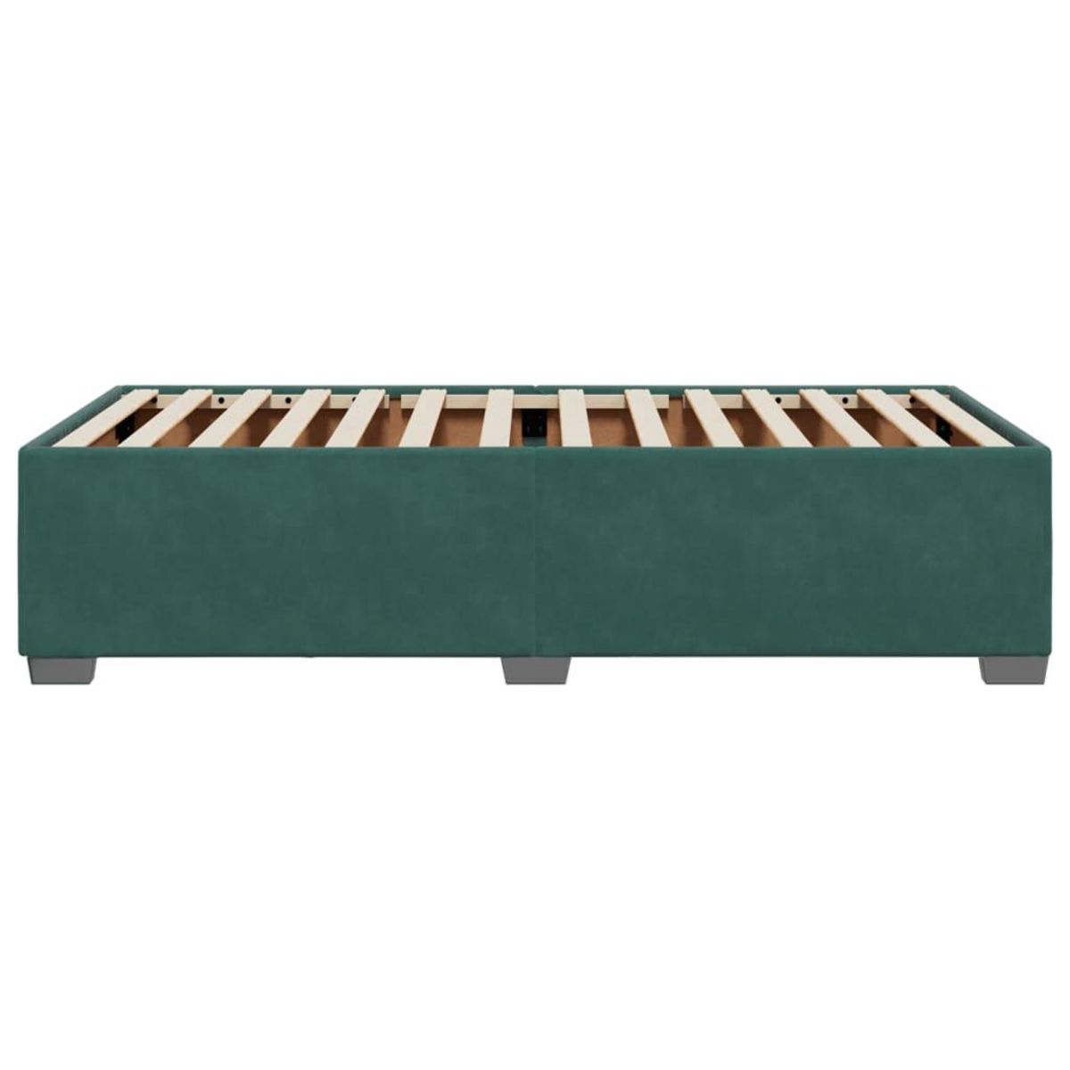 VIDAXL Cadre de lit sans matelas vert fonce 90x200 cm velours