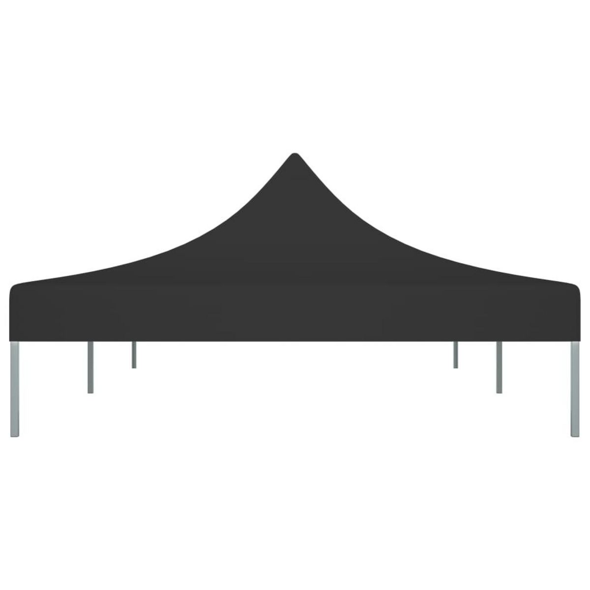 VIDAXL Toit de tente de reception 6x3 m Noir 270 g/m^2