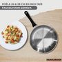 Voir la diapositive 2 : Fackelmann Set 2 poêles 20 et 28 cm en inox et couvercles verres Fackelmann Geneva