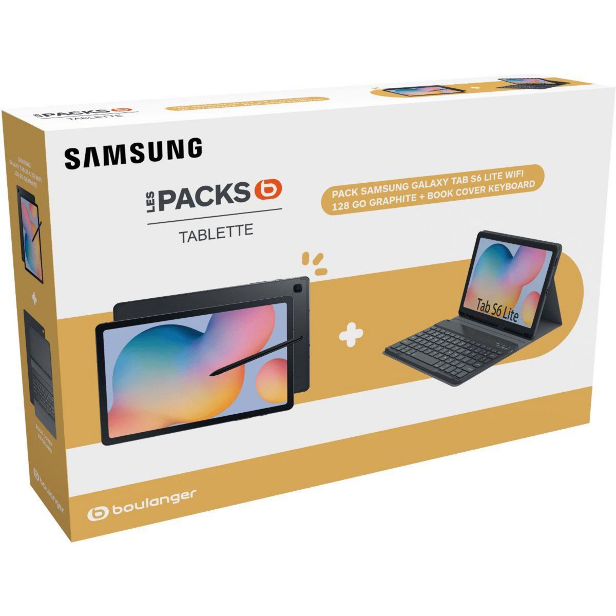 Samsung Tablette Android Pack Galaxy Tab S6 Lite + Clavier
