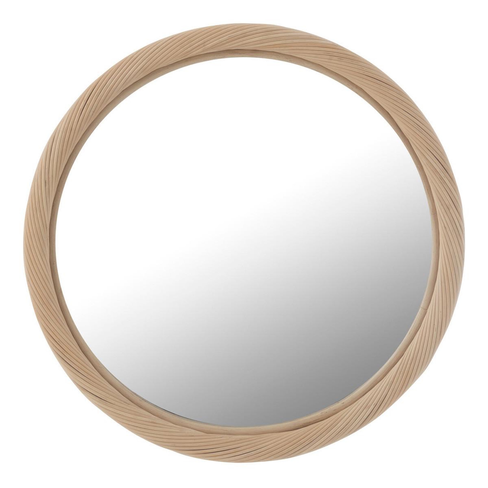 J-LINE Miroir Mural en Rotin  Dwayne  50cm Naturel