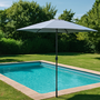 Voir la diapositive 2 : CONCEPT USINE Parasol droit rectangulaire 3 x 2 m gris SPEZIA