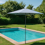 Voir la diapositive 2 : CONCEPT USINE Parasol droit rectangulaire 3 x 2 m gris SPEZIA