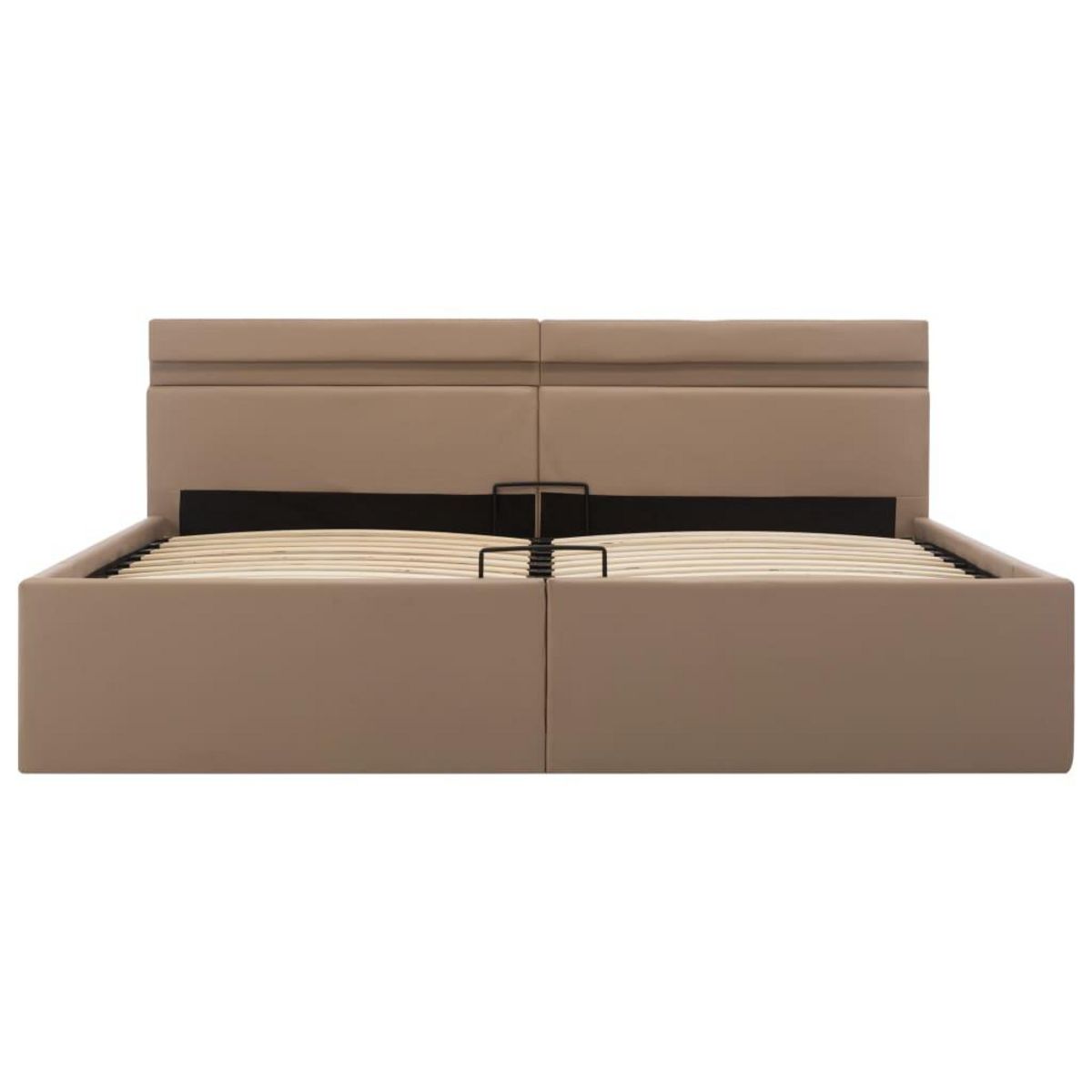 VIDAXL Cadre de lit a rangement hydraulique et LED 180x200 cm