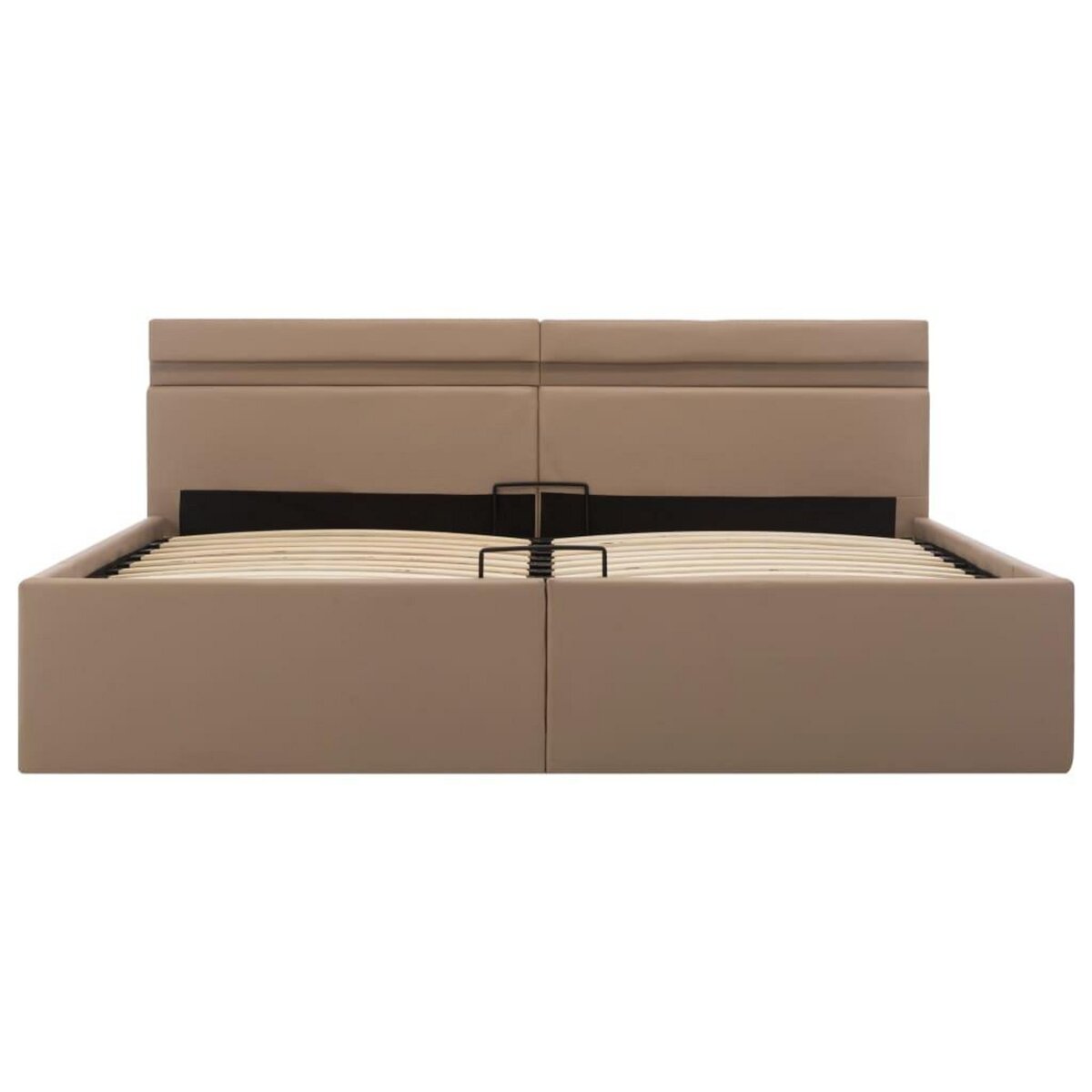 VIDAXL Cadre de lit a rangement hydraulique et LED 180x200 cm