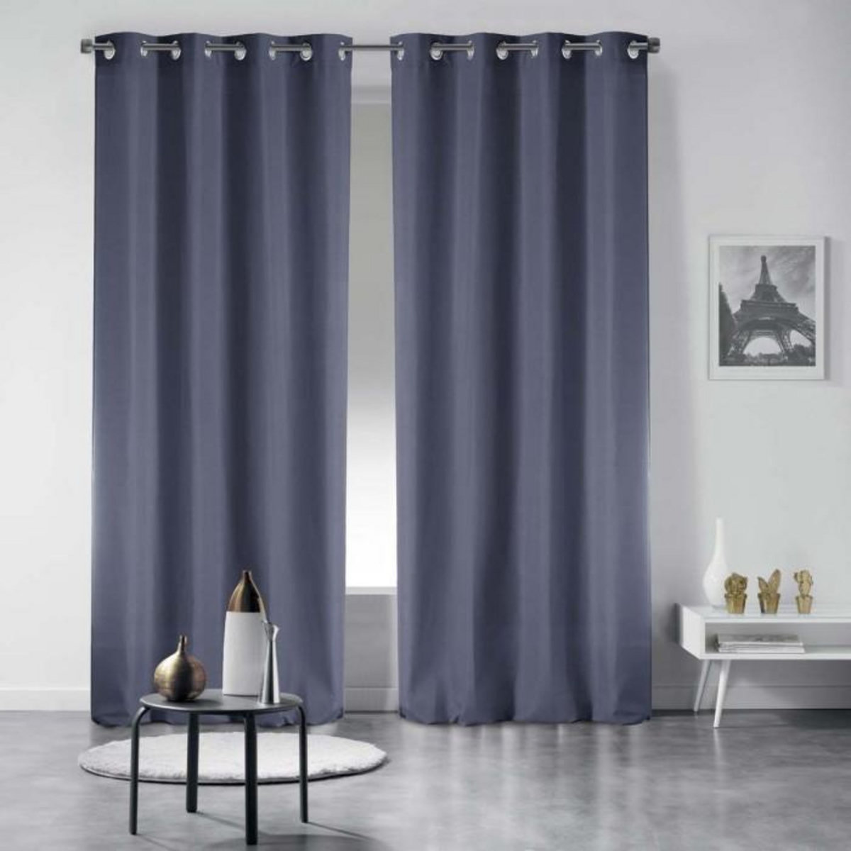 Paris Prix Rideau à Oeillets  Essentiel  140x280cm Béton