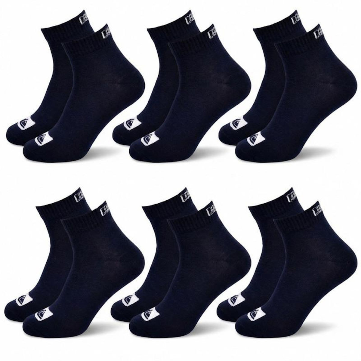 QUIKSILVER Quiksilver Pack de Chaussettes Homme QUARTER– Lot 6 Paires Sport