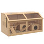 Voir la diapositive 1 : PAWHUT Cage hamster avec ventilation couvercle ouvrant et accessoires bois