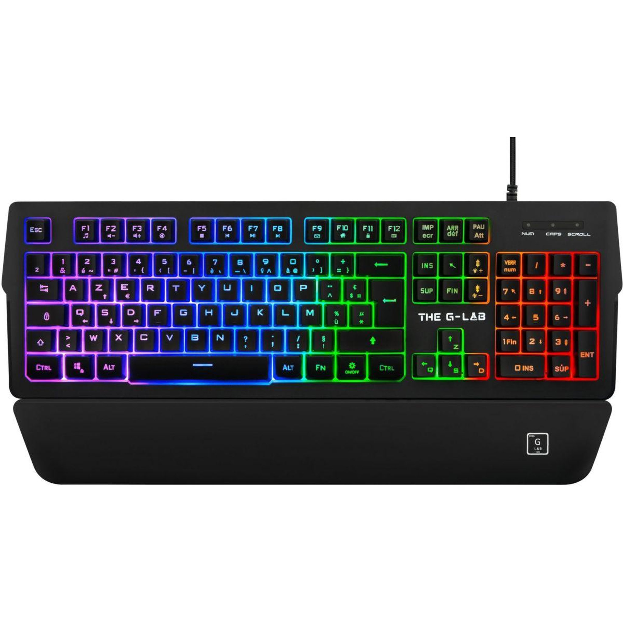 Voir la diapositive 2 : THE G-LAB Clavier gamer KEYZ PALLADIUM FR