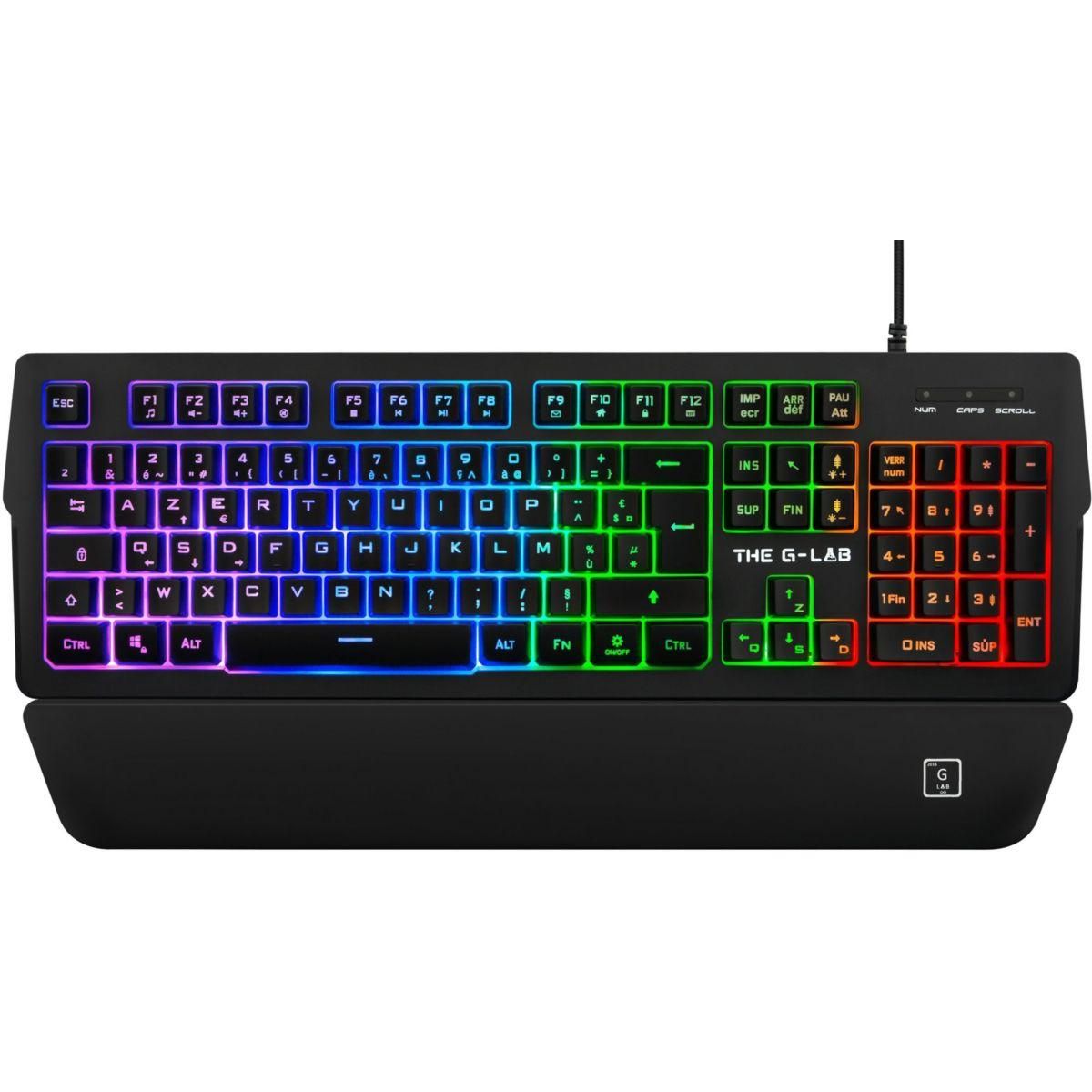 THE G-LAB Clavier gamer KEYZ PALLADIUM FR