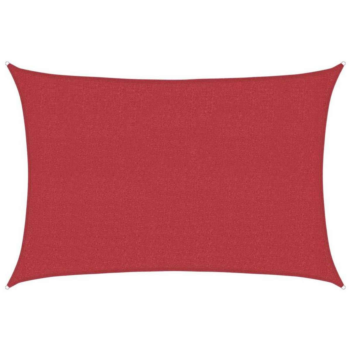 VIDAXL Voile d'ombrage 160 g/m^2 Rouge 3,5x4,5 m PEHD