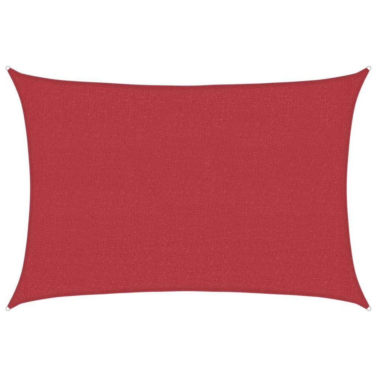 VIDAXL Voile d'ombrage 160 g/m^2 Rouge 3,5x4,5 m PEHD