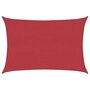 Voir la diapositive 2 : VIDAXL Voile d'ombrage 160 g/m^2 Rouge 3,5x4,5 m PEHD