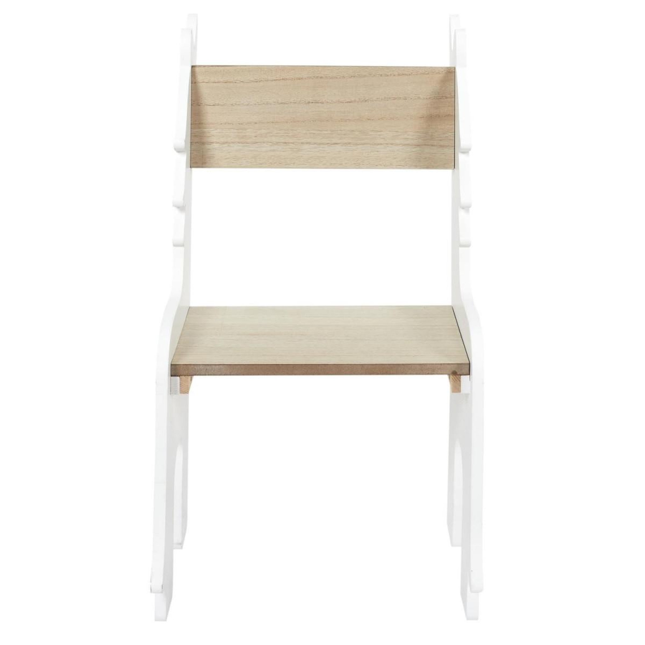 Voir la diapositive 3 : HOME DECO KIDS Chaise enfant en bois  licorne  60cm blanc