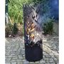 Voir la diapositive 4 : ESSCHERT DESIGN Esschert Design Baril a feu Flames Acier au carbone Noir FF408