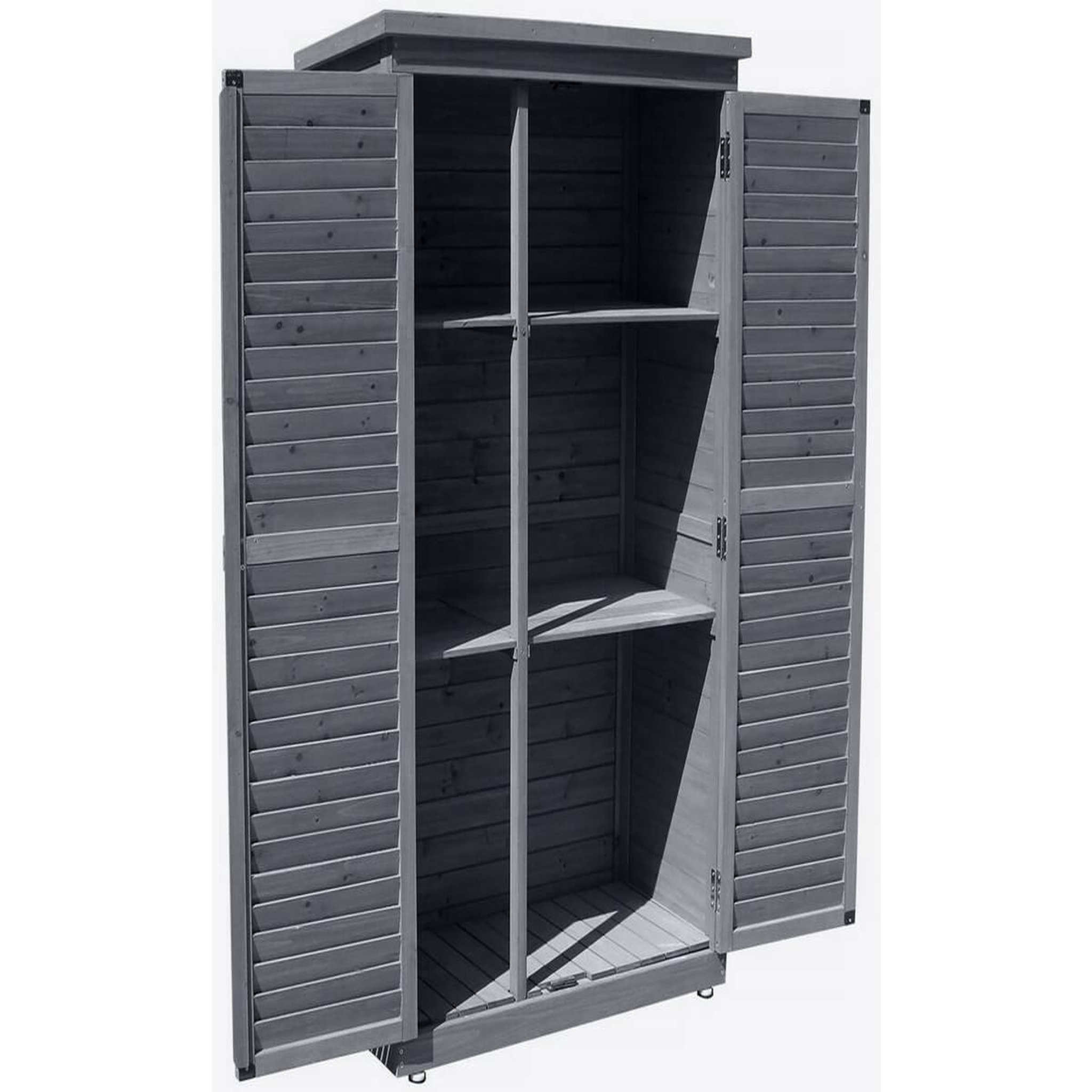 Voir la diapositive 3 : Habitat et Jardin Armoire de jardin  space  - 87 x 46.5 x 160 cm - anthracite