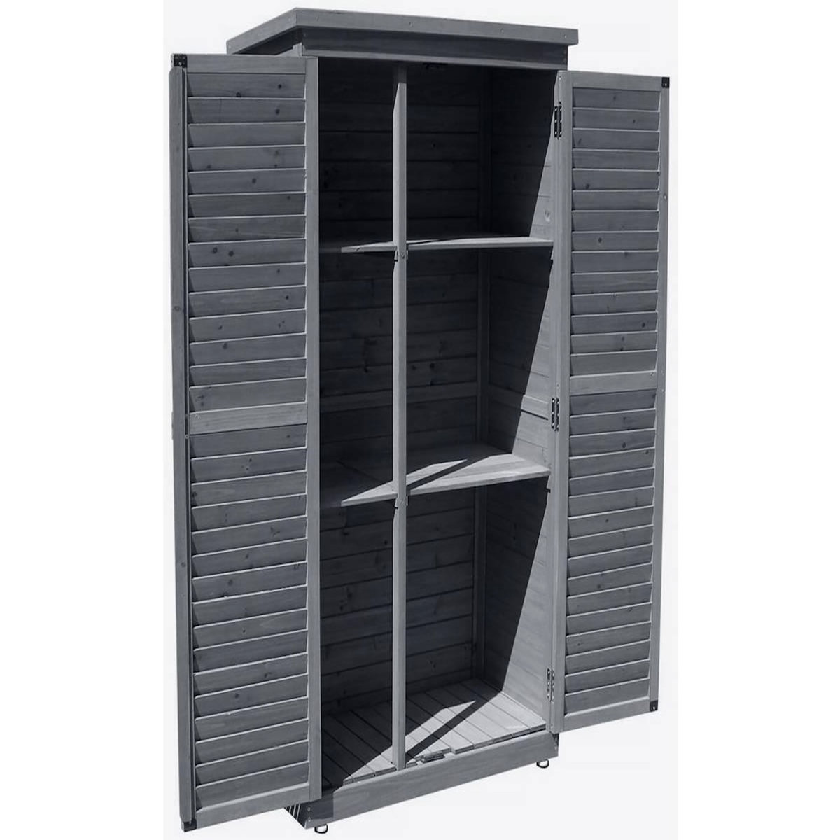 Habitat et Jardin Armoire de jardin  Space  - 87 x 46.5 x 160 cm - Anthracite