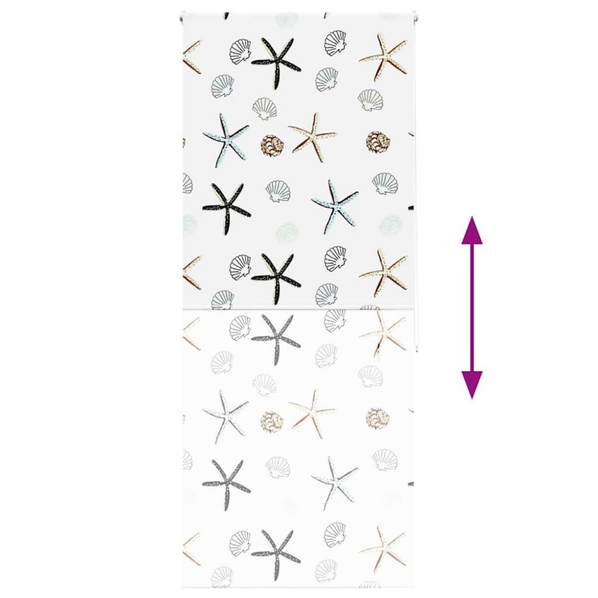 VIDAXL Store enrouleur de douche 100x240 cm largeur du tissu 96 cm