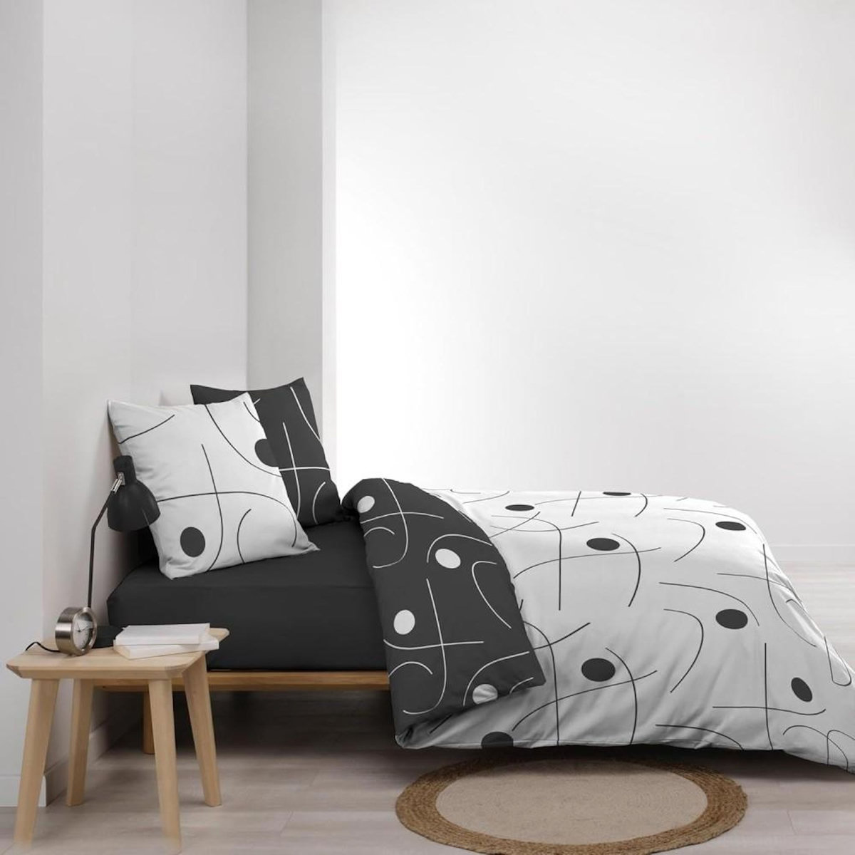 Douceur d'Intérieur Housse de couette 240x220 + 2 taies microfibre