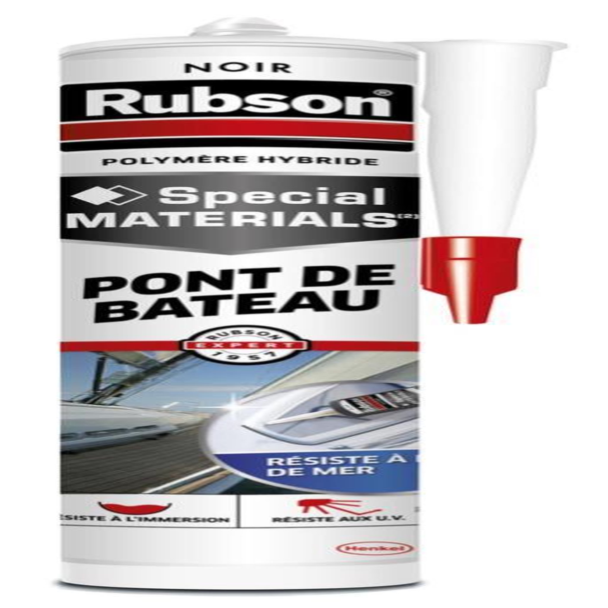 rubson Mastic d'étanchéité usage spécifique pont de bateaux RUBSON noir 280ml