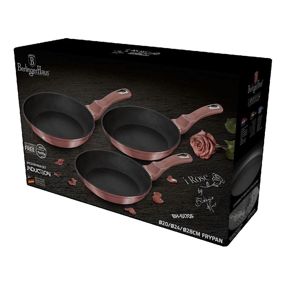 BERLINGER HAUS Poêles à frire Berlinger Haus I-Rose revêtement antiadhésif titane 3 couches