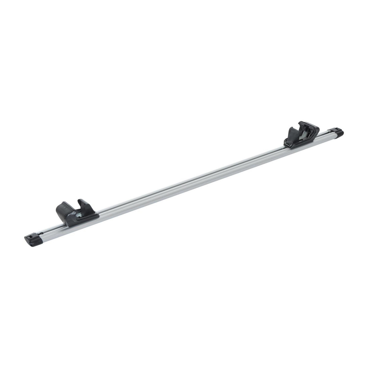 HOMCOM Barres de toit de voiture verrouillables 2 clés fournies dim. 135L x 5,5l x 7H cm aluminium gris noir