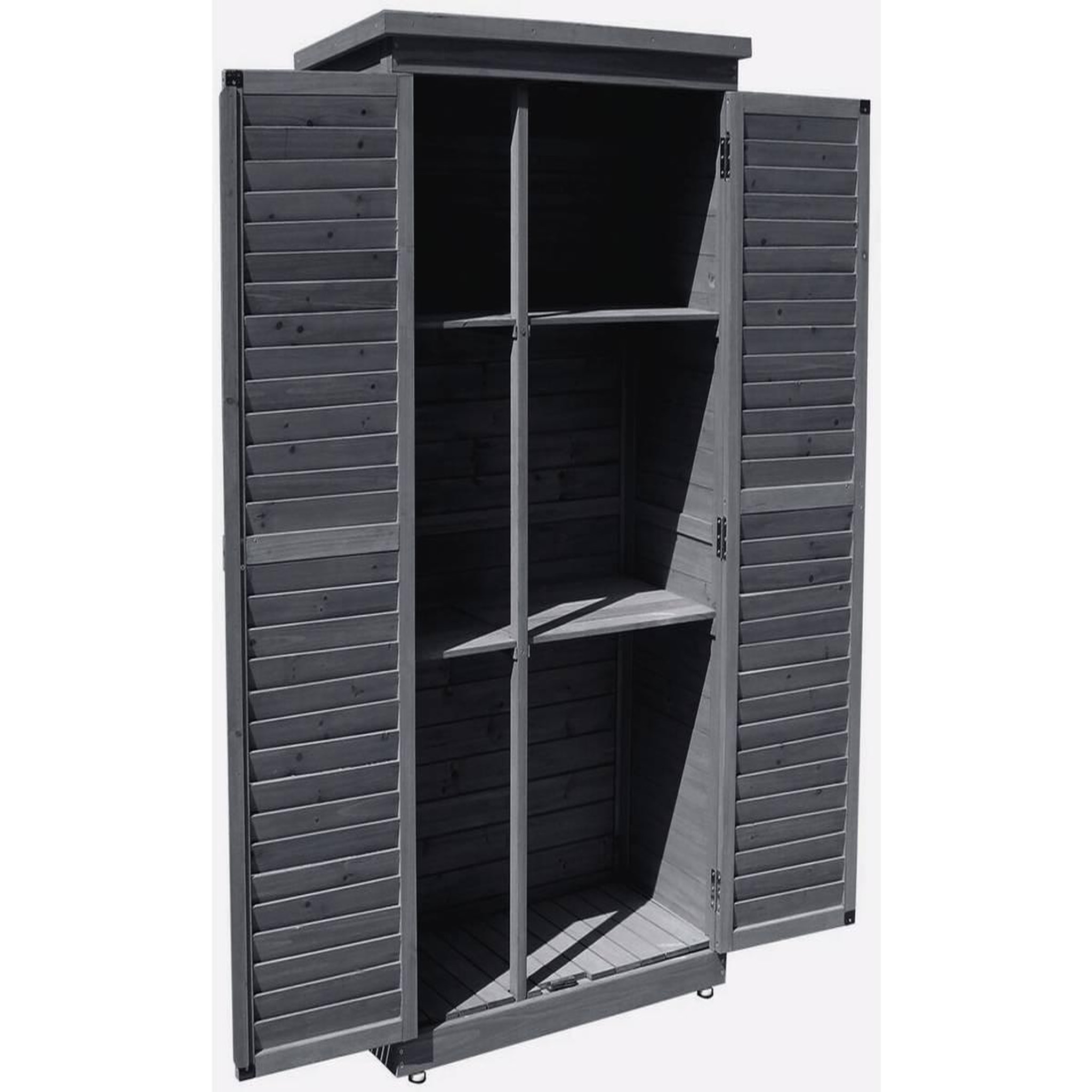 Voir la diapositive 3 : Habitat et Jardin Armoire de jardin  space  - 87 x 46.5 x 160 cm - anthracite