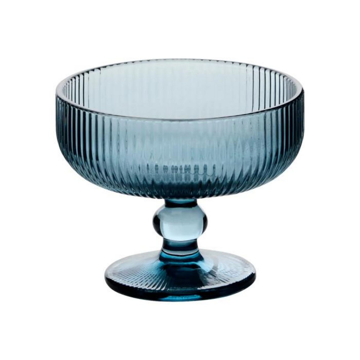 SECRET DE GOURMET Lot de 6 Coupes à Glace Strie  Ema  34cl Bleu