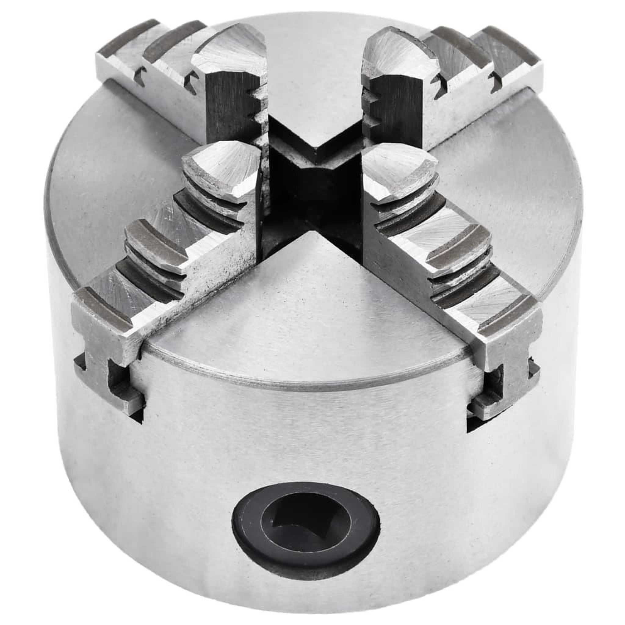 Voir la diapositive 3 : VIDAXL Mandrin de tour auto-centrant a 4 machoires 80 mm Acier