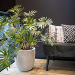 CAPI Capi Jardiniere Groove 43x41 cm ivoire