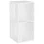 Voir la diapositive 2 : VIDAXL Armoire d angle Blanc 33x33x67 cm Bois d ingénierie