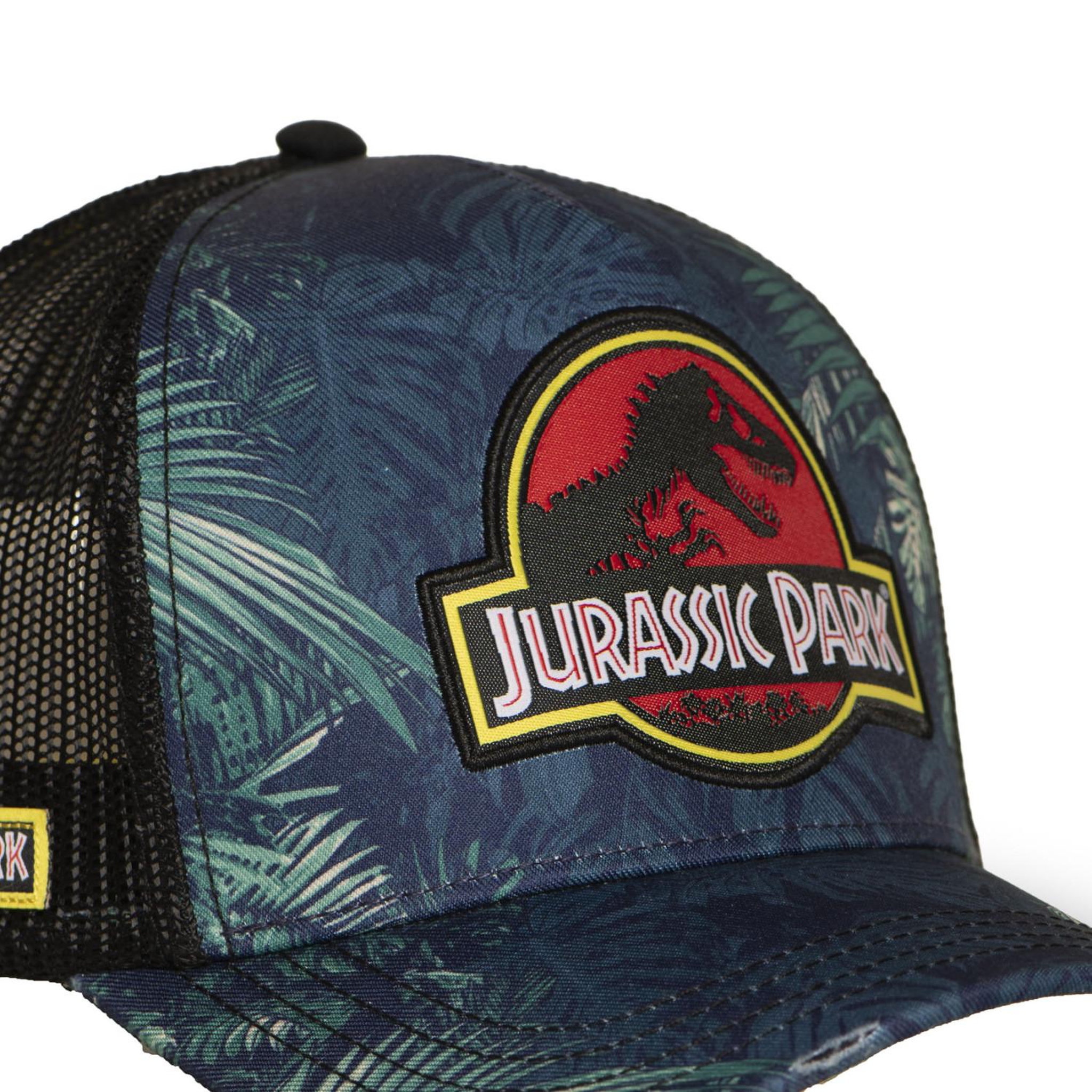 Voir la diapositive 4 : CAPSLAB Casquette trucker avec filet et patch Jurassic Park