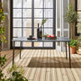 Voir la diapositive 3 : SWEEEK Table de jardin métal 6-8 places, Amelia 160x90xH72.5cm