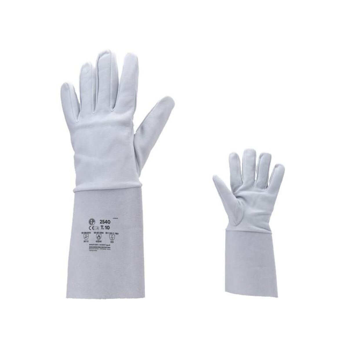 Coverguard Gants de soudeur EUROWELD fleur agneau type argon manchette croûte gris T10 COVERGUARD 2540