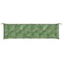 Voir la diapositive 4 : VIDAXL Coussin de banc de jardin motif de feuilles 200x50x7 cm tissu
