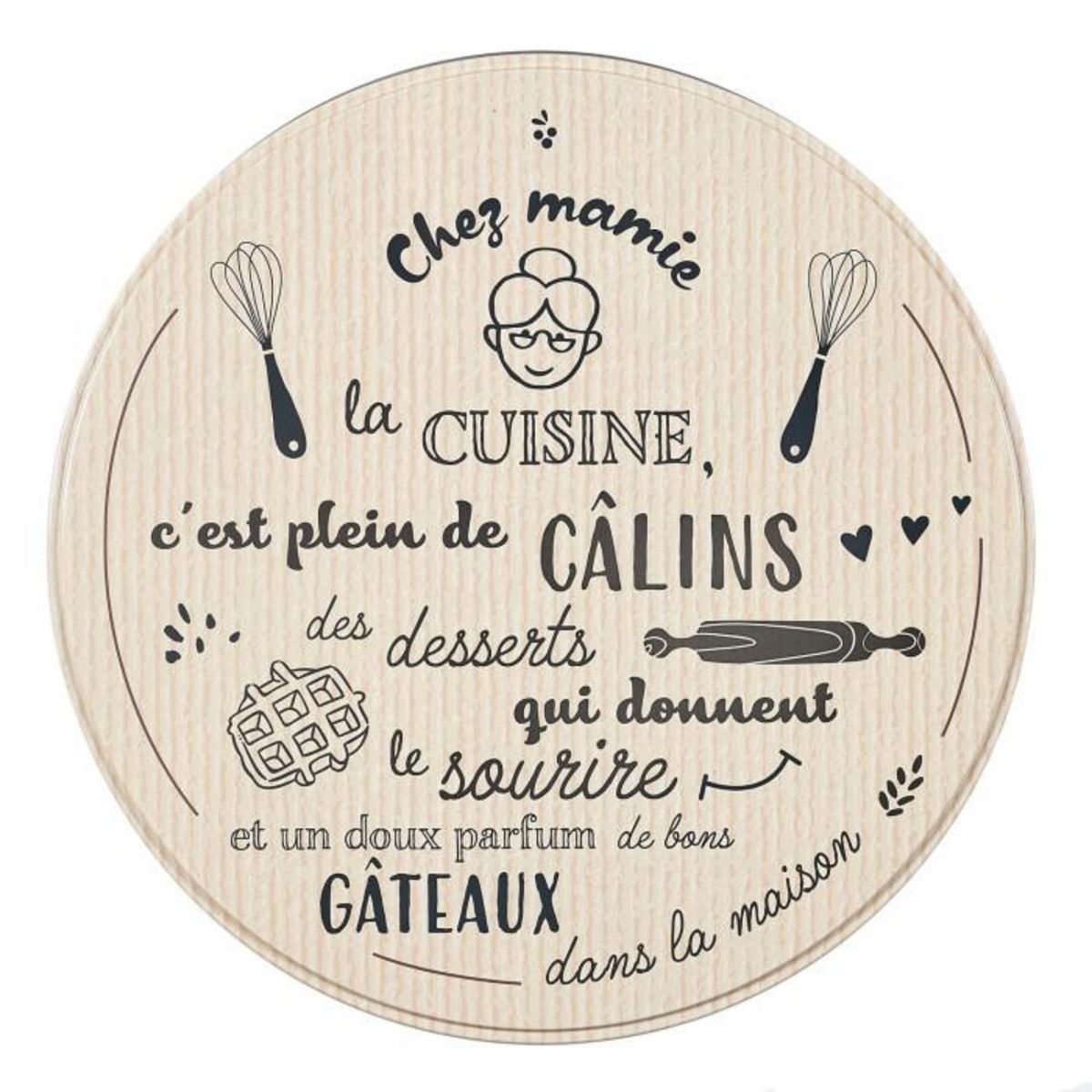 Paris Prix Lot de 3 Boîtes à Biscuits  Mamie Lily  22cm Multicolore