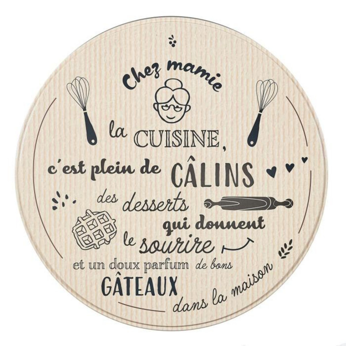 Paris Prix Lot de 3 Boîtes à Biscuits  Mamie Lily  22cm Multicolore