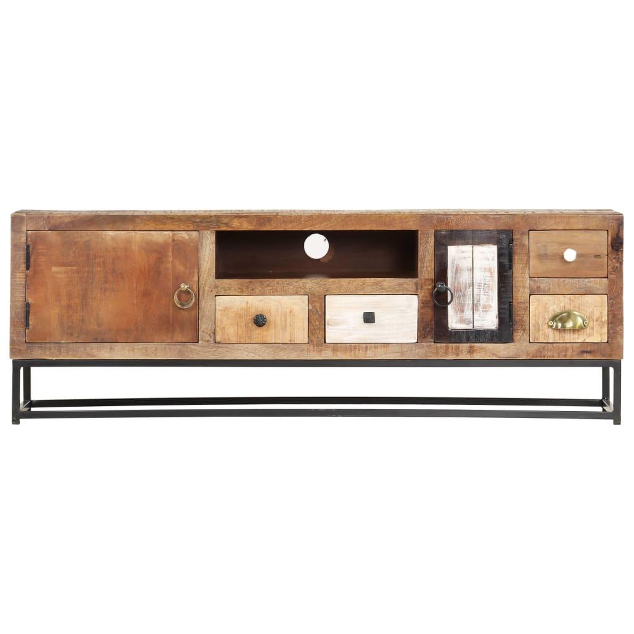 Voir la diapositive 3 : VIDAXL Meuble tv 120 x 30 x 40 cm bois de recuperation massif