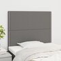 Voir la diapositive 1 : VIDAXL Tetes de lit 2 pcs Gris fonce 80x5x78/88 cm Tissu