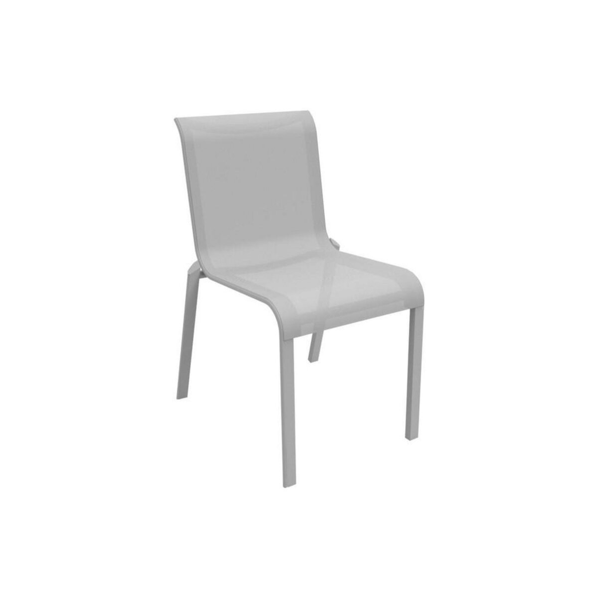 Chaise de jardin plastique blanc Azur