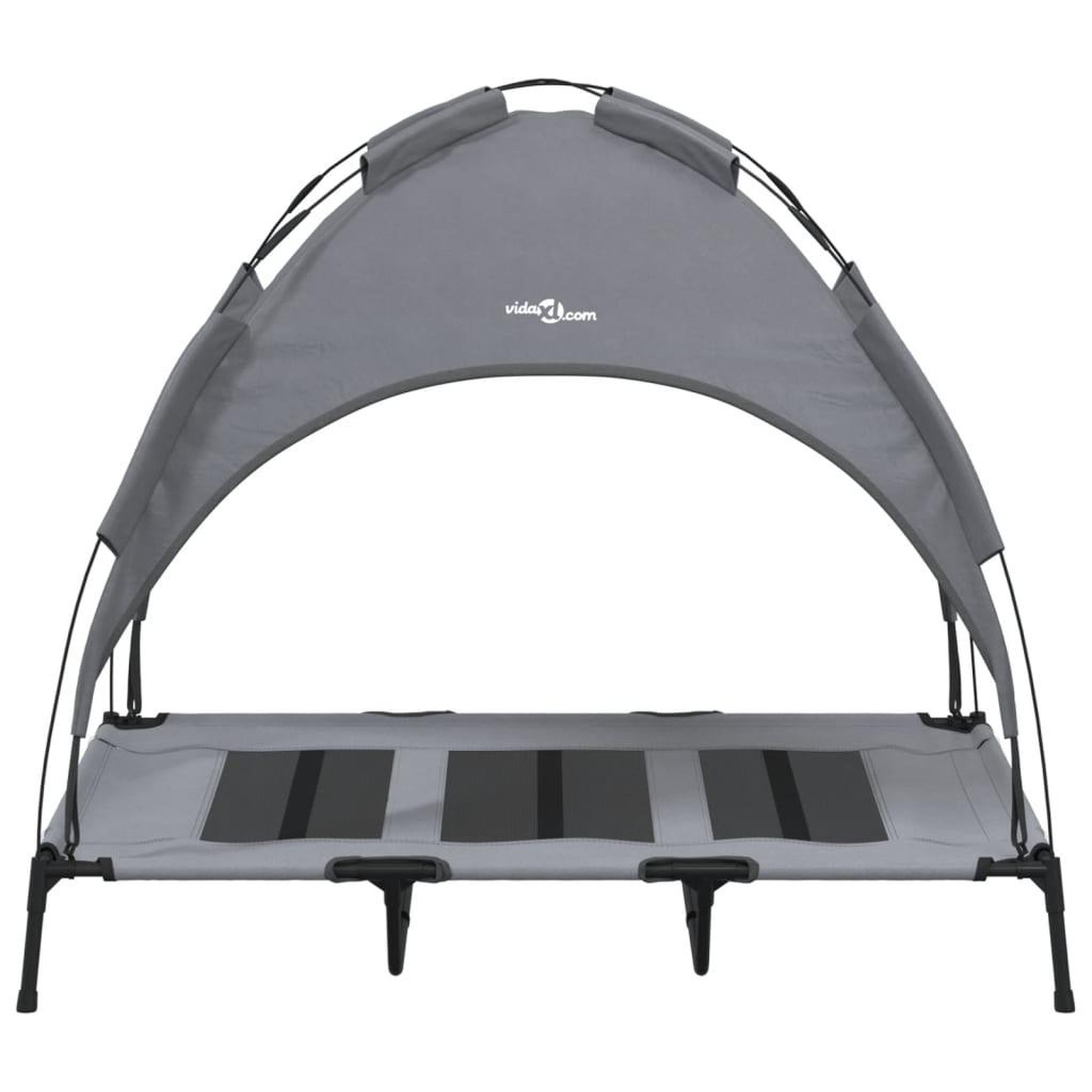 Voir la diapositive 4 : VIDAXL Lit pour chien avec auvent anthracite tissu Oxford et acier