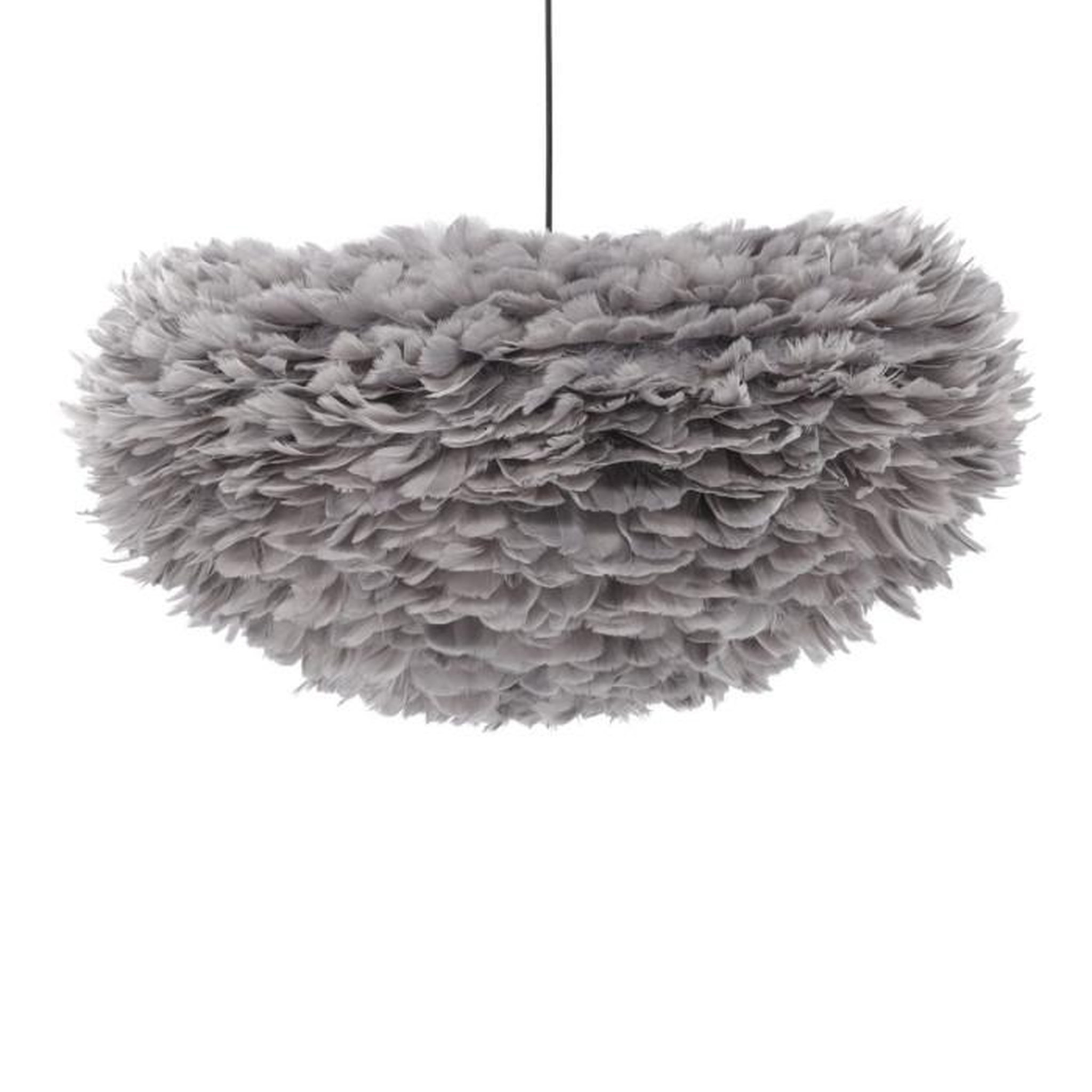 Paris Prix Lampe Suspension en plume  Nicola  75cm Gris