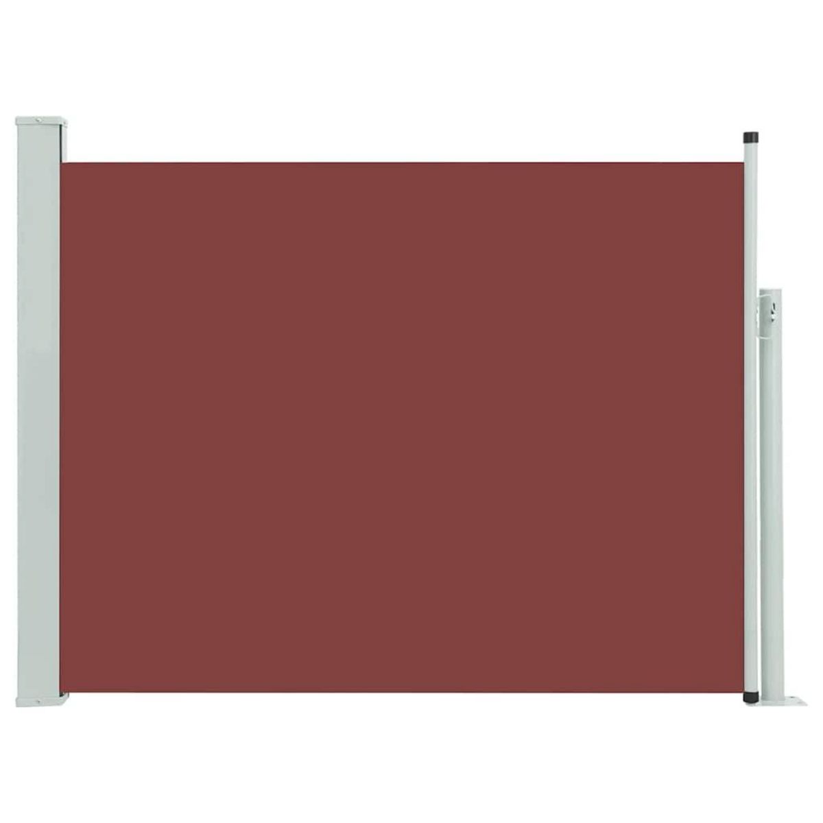 VIDAXL Auvent lateral retractable de patio 140x500 cm Marron