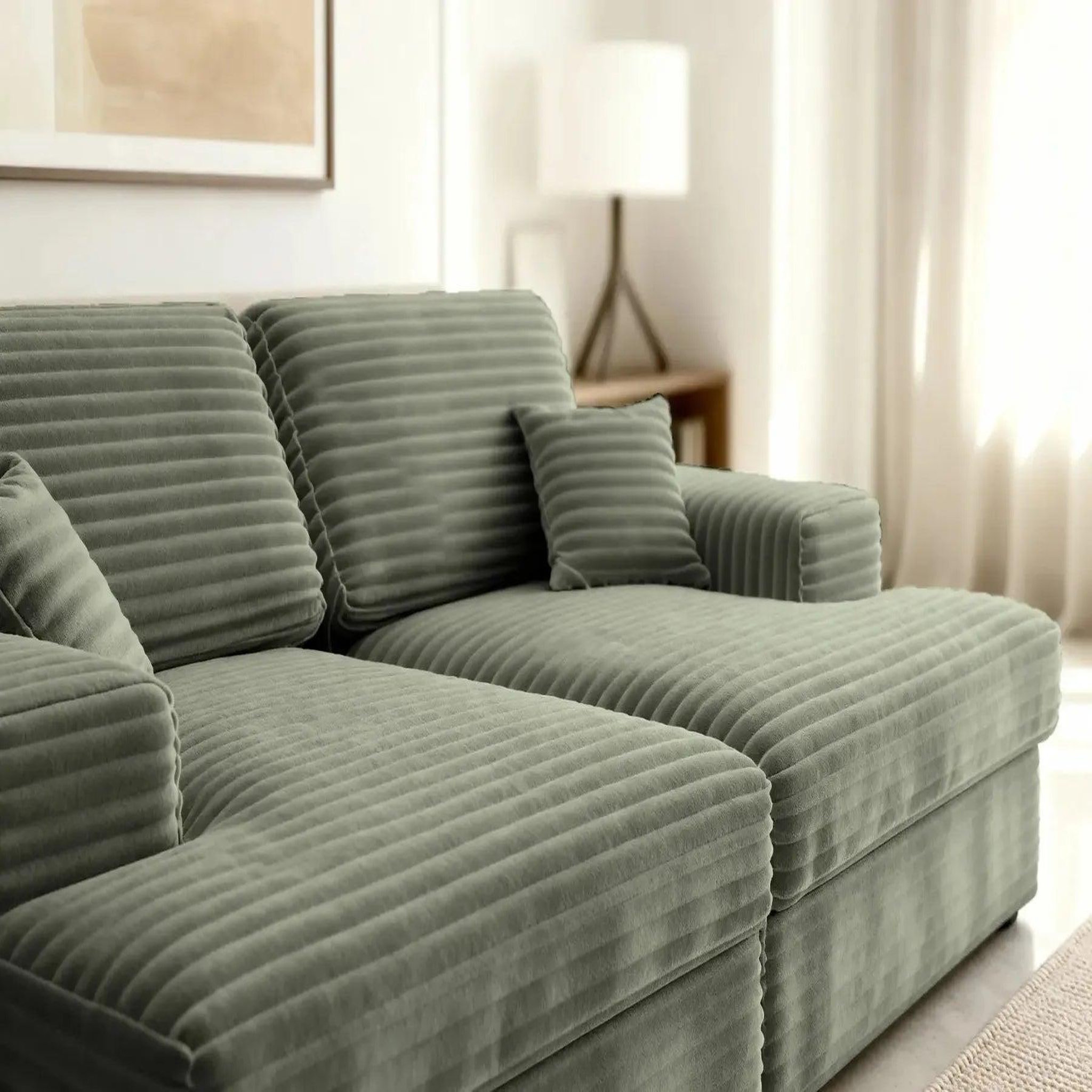 Voir la diapositive 6 : CASANOVA PARIS Lisbonne xl - canapé droit xl velours côtelé