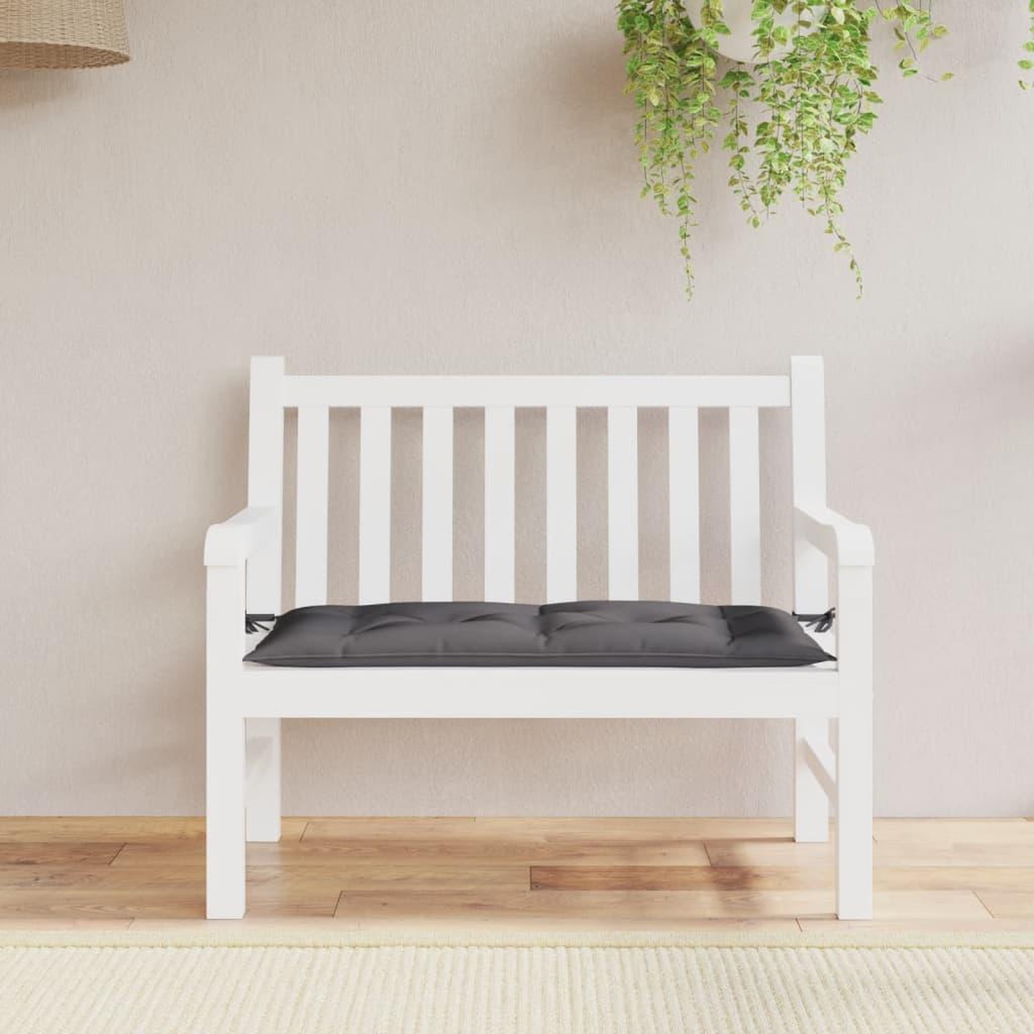 Voir la diapositive 3 : VIDAXL Coussin de banc de jardin anthracite 100x50x7 cm tissu oxford