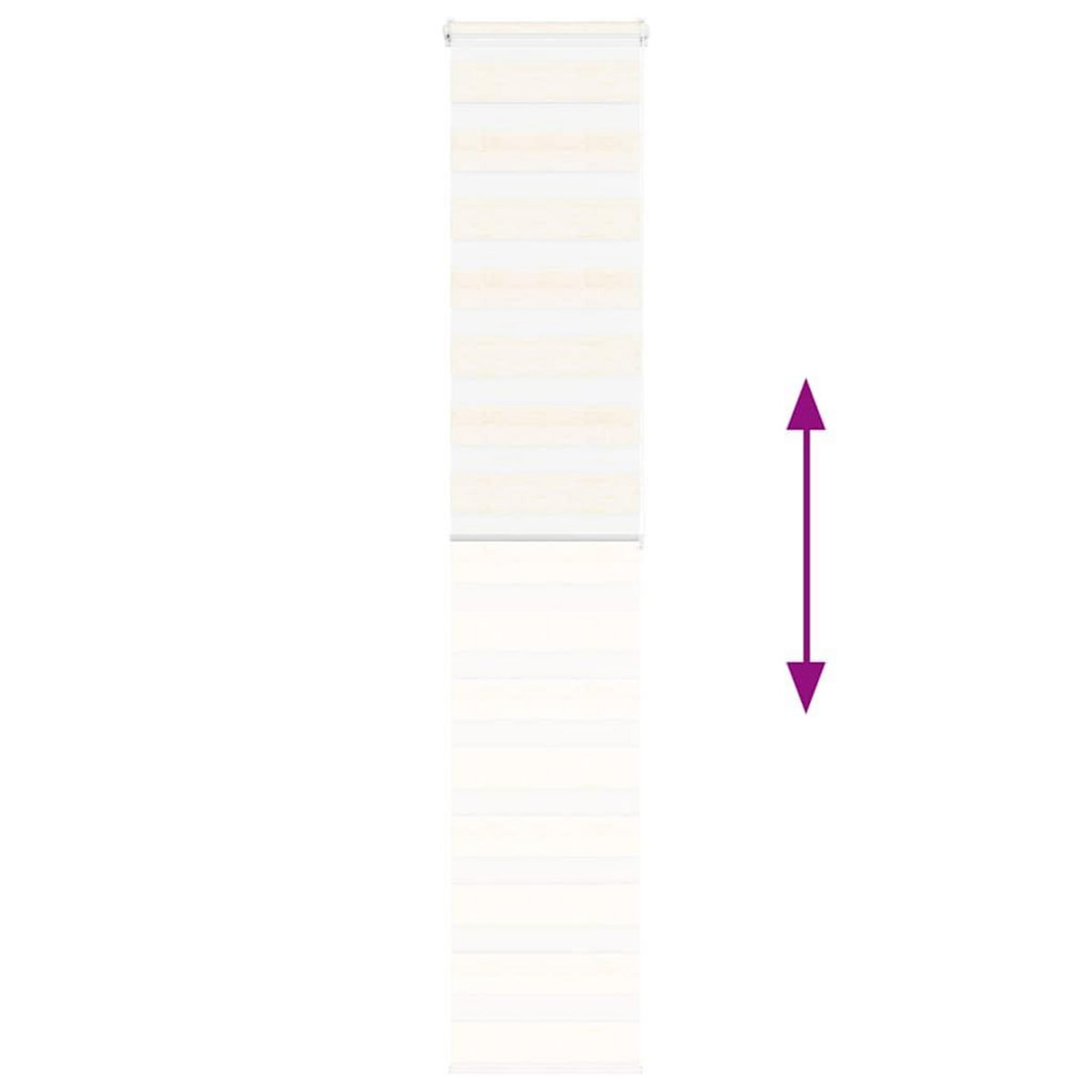 VIDAXL Store zebre beige marbre largeur du tissu 35,9 cm polyester